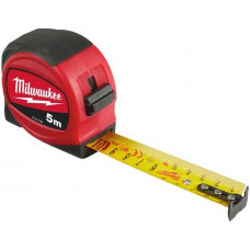 Рулетка Milwaukee, 5мх25мм, з фіксатором змотування, АБС-пластик