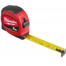 Рулетка Milwaukee, 5мх19мм, з фіксатором змотування, АБС-пластик