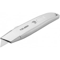 Ніж будівельний трапецієподібний Tolsen, корпус з алюмінію, 150мм Ніж будівельний трапецієподібний Tolsen, корпус з алюмінію, 150мм