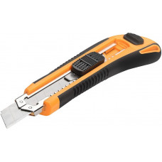 Ніж будівельний сегментований Tolsen Ерго, 18мм, корпус з ABS-пластику та термопластикової гуми, 170мм