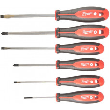 Викрутки Milwaukee набір 6шт, магнітні, SL,PH Викрутки Milwaukee набір 6шт, магнітні, SL,PH