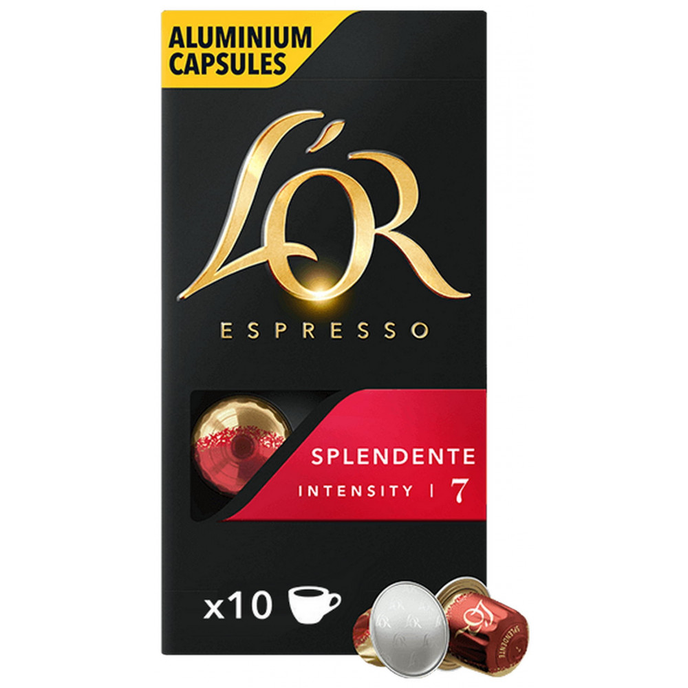 Кава L`OR капсули, Espresso Splendente, арабіка, 10шт, Nespresso