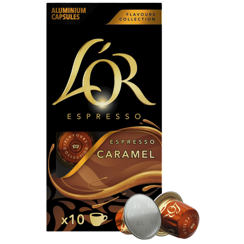 Кава L`OR капсули, Espresso Caramel, арабіка, 10шт, Nespresso