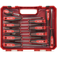 Викрутки Milwaukee набір 12шт, магнітні, SL,PH,PZ, кейс Викрутки Milwaukee набір 12шт, магнітні, SL,PH,PZ, кейс