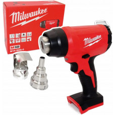 Фен будівельний акумуляторний Milwaukee M18 BHG-0 18В 470°C 175 л/хв 1.4кг без АКБ та ЗП Фен будівельний акумуляторний Milwaukee M18 BHG-0 18В 470°C 175 л/хв 1.4кг без АКБ та ЗП