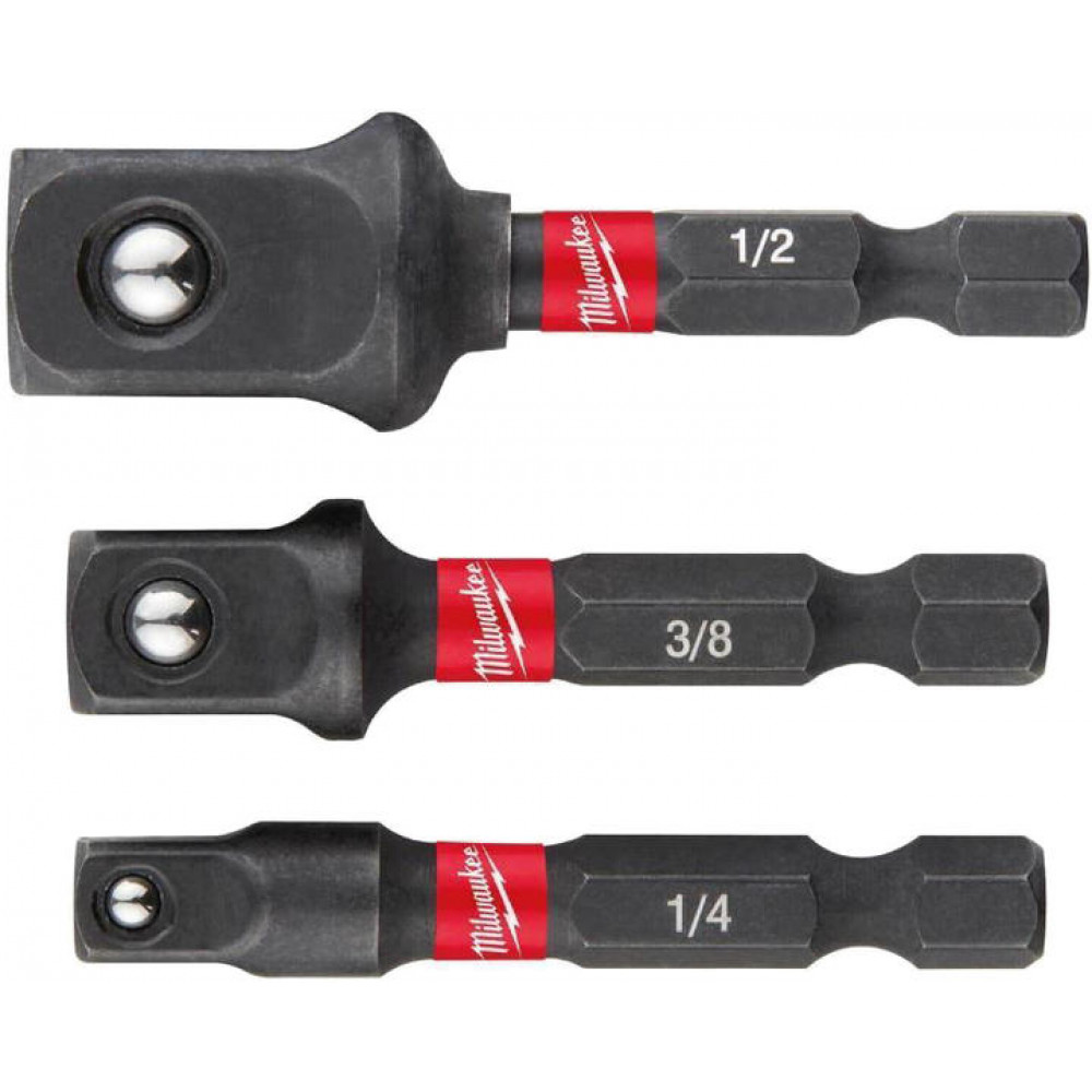 Перехідник Milwaukee, набір 3шт, 1/4