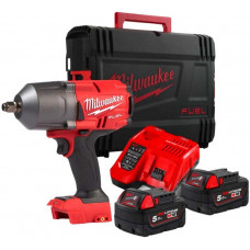 Гайковерт ударний акумуляторний Milwaukee M18 FMTIW2F12-502X 18В АКБ 2х5А·год 0-2575об/хв 881Нм 1/2 Гайковерт ударний акумуляторний Milwaukee M18 FMTIW2F12-502X 18В АКБ 2х5А·год 0-2575об/хв 881Нм 1/2