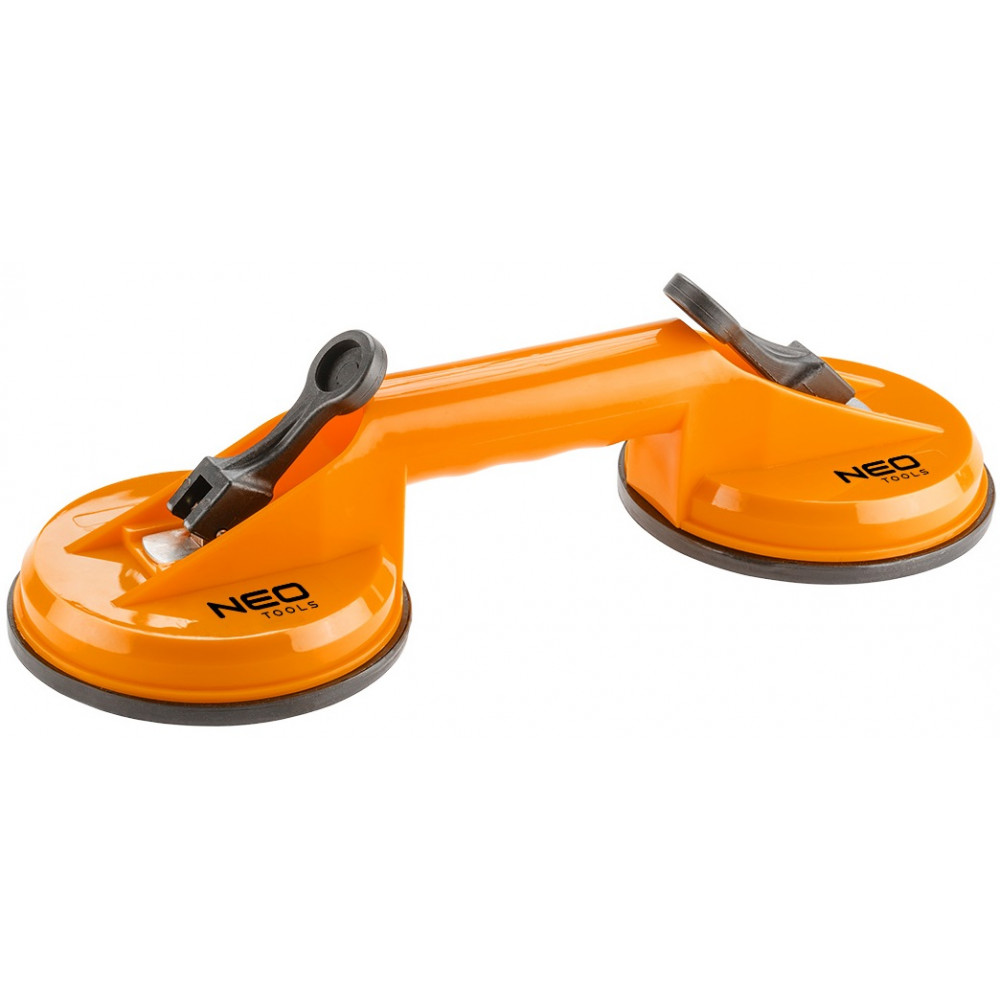 Присоска вакуумна Neo Tools, подвійна,, пластиковий корпус, діаметр 120мм, 80кг