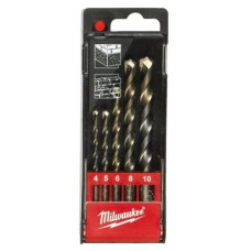Набір свердел по бетону Milwaukee, 5шт, 4-10мм, кейс Набір свердел по бетону Milwaukee, 5шт, 4-10мм, кейс