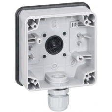 Коробка Legrand Mosaic Plexo, для 1 модуля, IP66, сірий