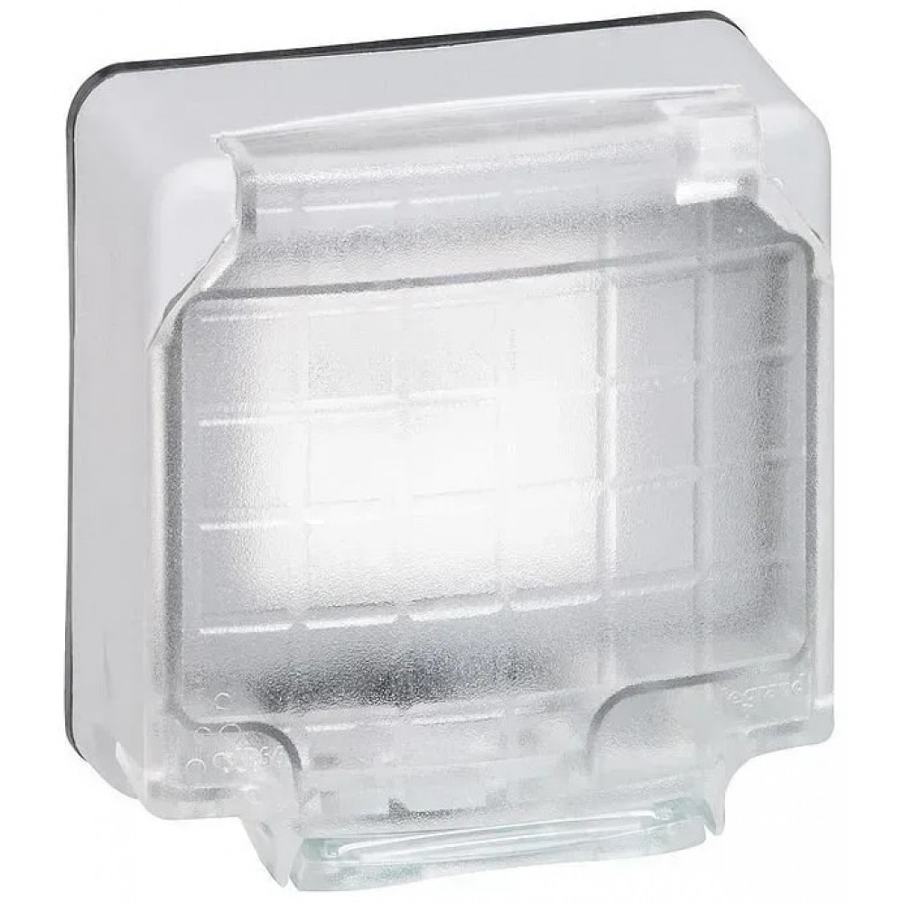 Адаптер Legrand Mosaic, Plexo, для 2 модулів,  IP66, сірий