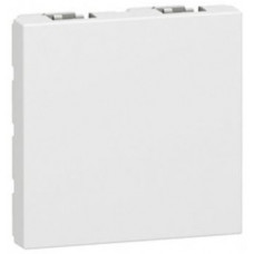 Заглушка Legrand Mosaic, 2 модулі, білий