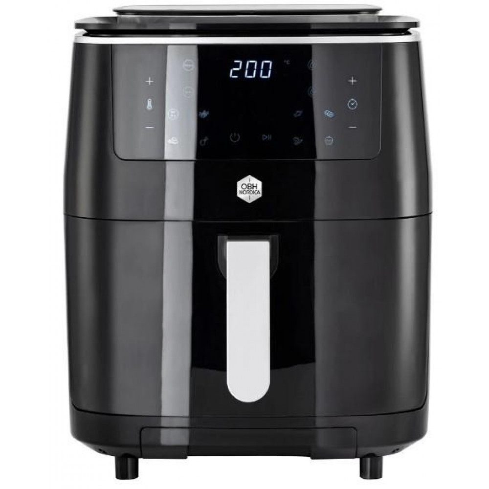 Мультипіч OBH Nordica Easy Fry&Steam Black, 1700Вт, чаша-6.5л, сенсорне керув., від 80°C до 200°C, пластик, чорний