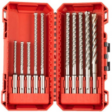 Набір бурів по бетону Milwaukee, SDS+, 10шт, 5-12мм, кейс Набір бурів по бетону Milwaukee, SDS+, 10шт, 5-12мм, кейс