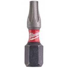 Біти Milwaukee Shockwave, набір 2шт, Torx T20х25мм Біти Milwaukee Shockwave, набір 2шт, Torx T20х25мм