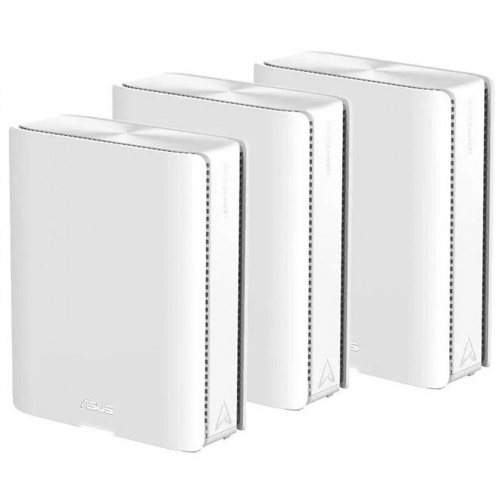Система WiFi-Mesh ASUS ZenWiFi BQ16 BE25000, 2xGE LAN, 1xGE WAN/LAN, 1x10GE LAN, 1x10GE WAN/LAN 1xUSB 3.0, 3мод, білий