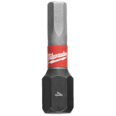 Біти Milwaukee Shockwave, набір 2шт, Hex4х25мм Біти Milwaukee Shockwave, набір 2шт, Hex4х25мм
