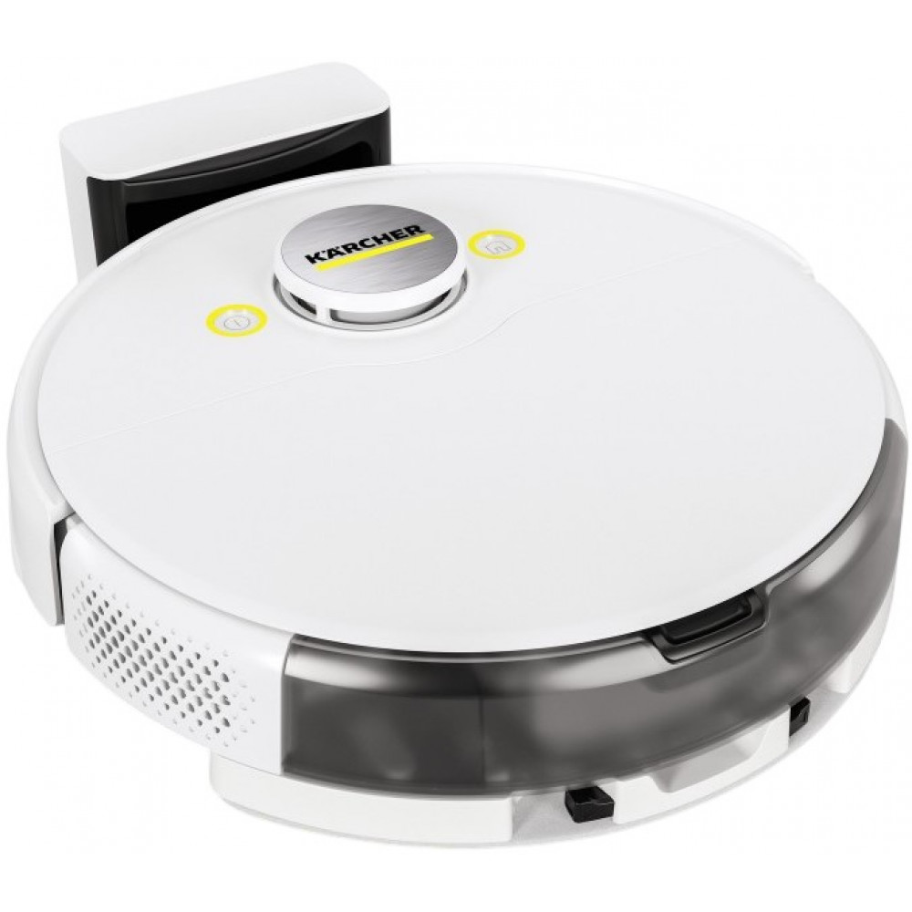 Робот-пилосос Karcher RCV 5, h=9.7см, вологе прибирання, конт пил -0.330л, вода -0.240л, автон. робота до 120хв, білий