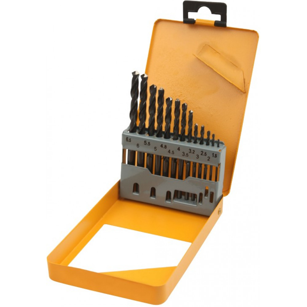 Набір свердел по металу Tolsen HSS, 13шт, 1.5-6.5мм, кейс