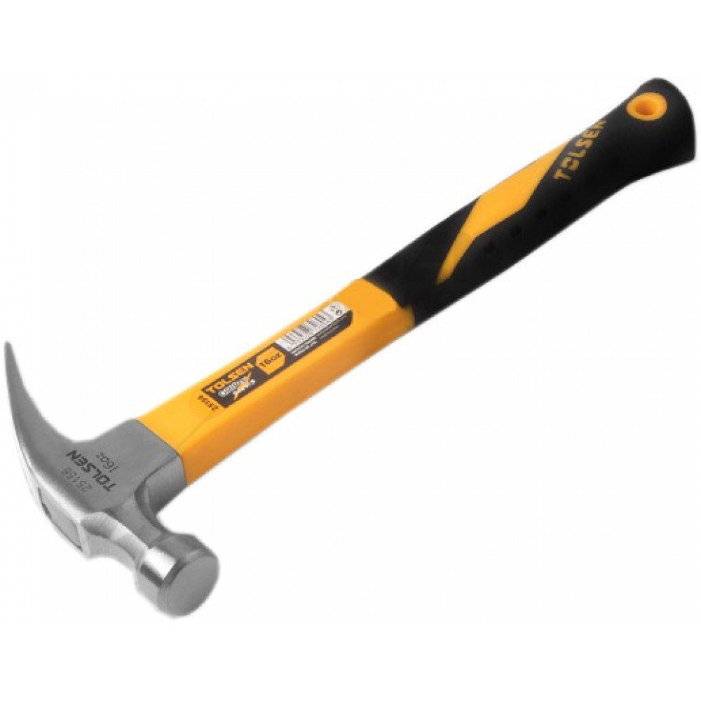 Молоток столярний Tolsen 450г 27см руків'я скловолокно