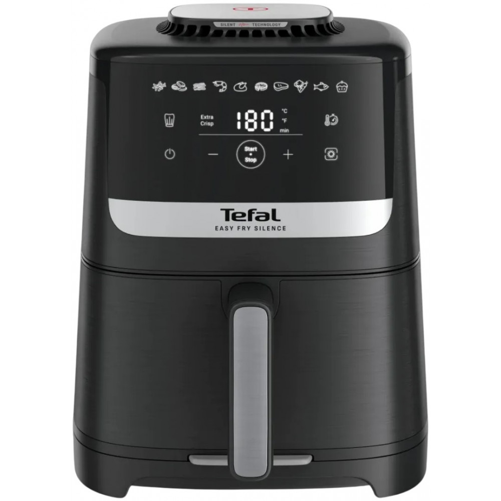 Мультипіч Tefal Easy Fry Silence, 1670Вт, чаша-5л, сенсорне керув., 10 програм, пластик, чорний