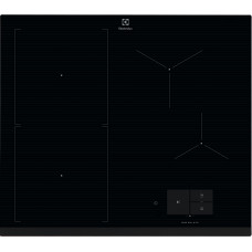Варильна поверхня Electrolux індукційна, 60см, розширена зона, датчик кипіння, датчик смаження, сенсорний дисплей, Hob2Hood, чорний
