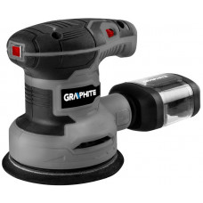 Шліфмашина ексцентрикова GRAPHITE 300Вт 125мм 7000-13000об/хв орбіта 1мм 1.21кг