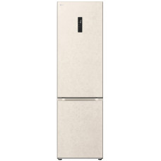 Холодильник LG з нижн. мороз., 203x60х68, холод.відд.-277л, мороз.відд.-110л, 2дв., А++, NF, інв., диспл зовн., Fresh Сonverter, Metal Fresh, бежевий