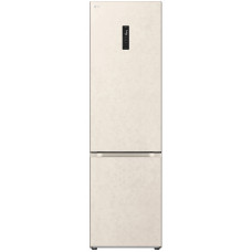Холодильник LG з нижн. мороз., 203x60х68, холод.відд.-277л, мороз.відд.-110л, 2дв., А++, NF, інв., диспл зовн., зона св-ті, бежевий