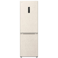 Холодильник LG з нижн. мороз., 186x60х68, холод.відд.-234л, мороз.відд.-110л, 2дв., А++, NF, інв., диспл зовн., Fresh Сonverter, Metal Fresh, бежевий