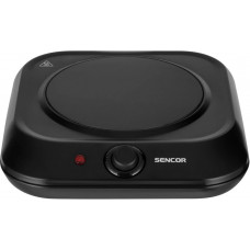Плитка настільна Sencor електрична, комфорок - 1 на 1.2кВт, керування - мех., Hi - Light, чорний