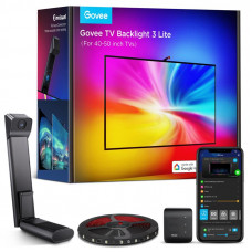 Набір адаптивного підсвічування Govee H6097 Backlight 3 Lite 40-50', RGBICW, WI-FI/Bluetooth, чорний