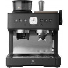 Кавоварка Electrolux ріжкова, 3л, зерно+мелена, ручний капуч, кавомолка, підігрів чашок, подача гар. води, чорний