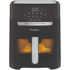 Мультипіч Moulinex Easy Fry&Grill Window, 1550Вт, чаша-4.2л, сенсорне керув., 8 програм, з віконцем, пластик, чорний