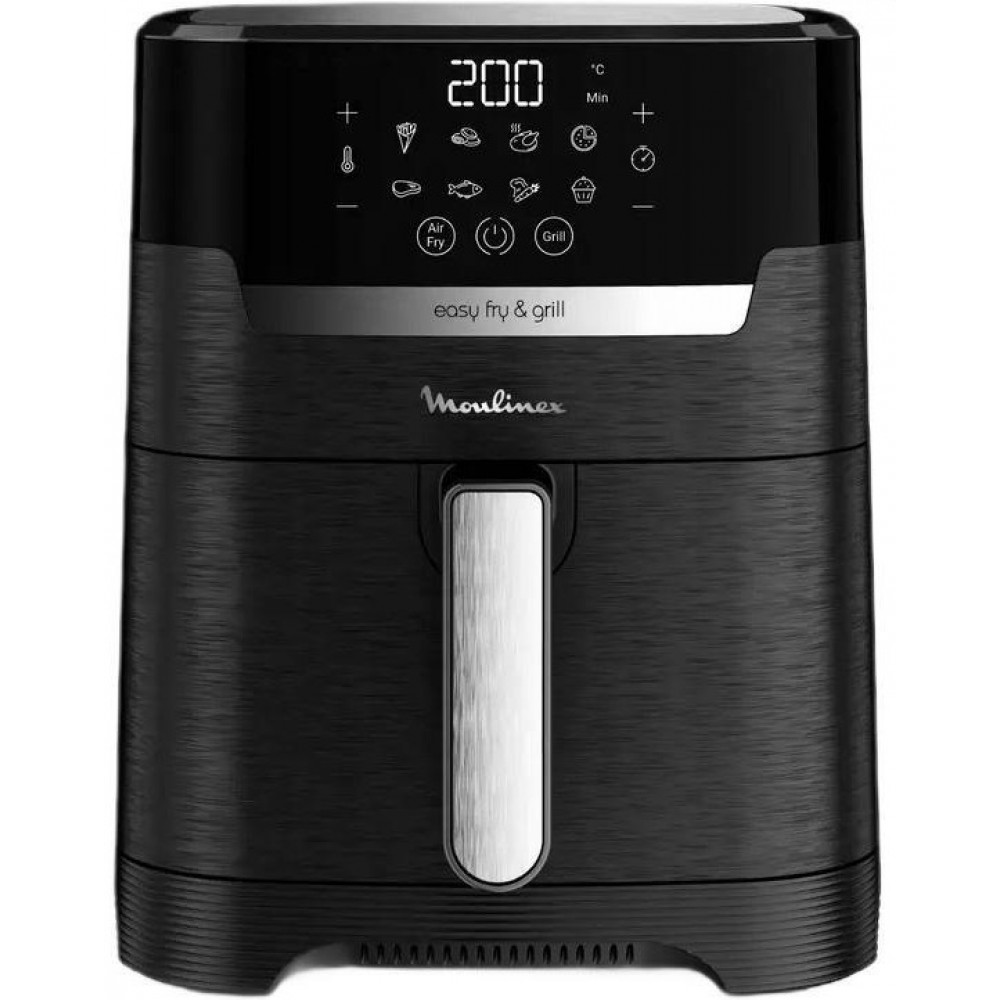 Мультипіч Moulinex EasyFry&Grill Precision, 1550Вт, чаша-4.2л, сенсорне керув., пластик, чорний