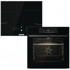 Комплект Gorenje (духовка електрична BOS6737E06BG + поверхня індукційна GI6401BSC), 743032, чорн