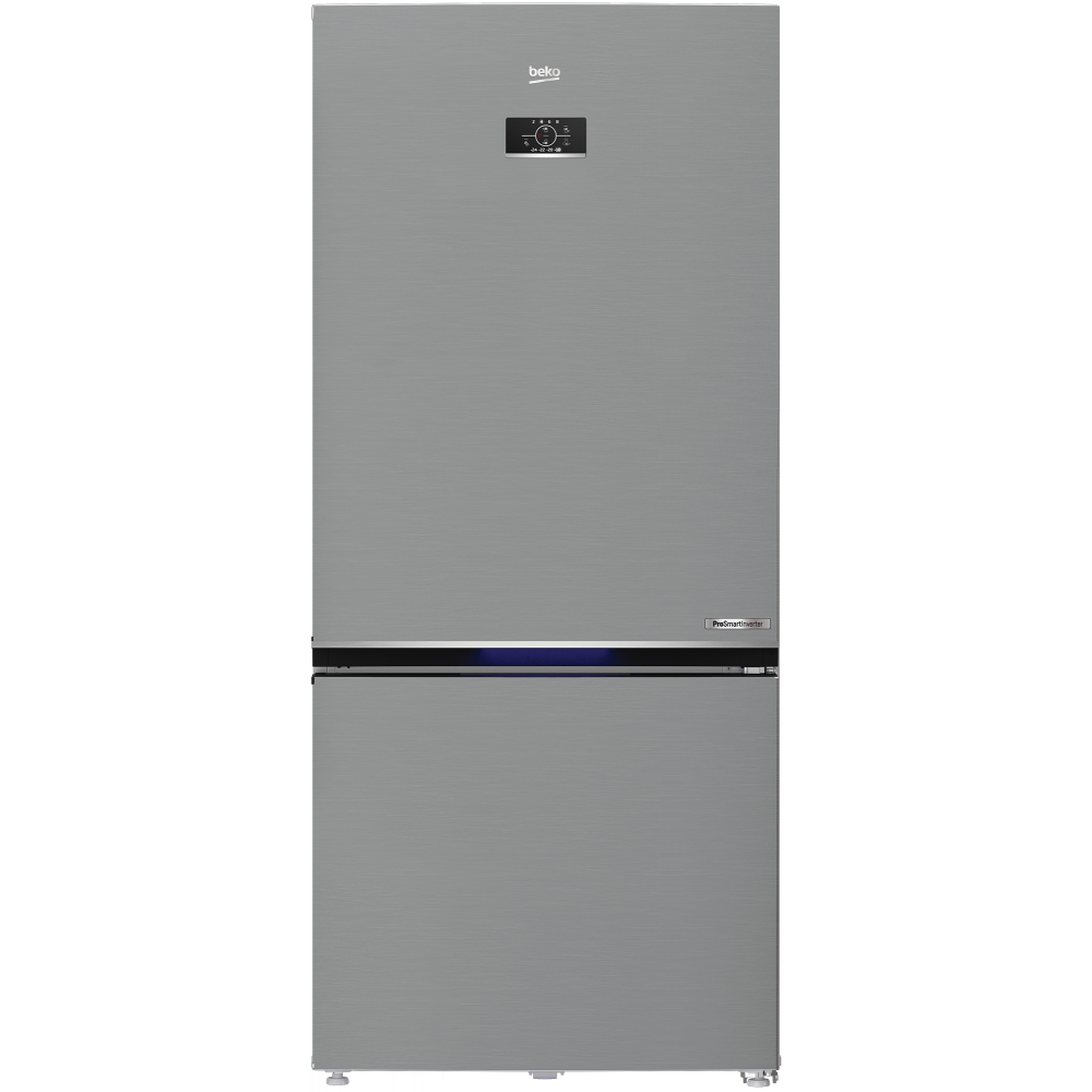 Холодильник Beko з нижн. мороз., 193x83x76, xолод.відд.-400л, мороз.відд.-170л, 2дв., А+, NF, HarvestFresh, інвертор, нерж
