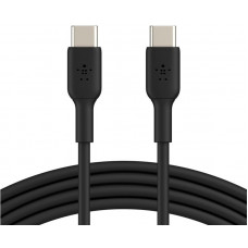 Кабель USB-C > USB-C заряджання/синхронізації Belkin 2м, 60Вт, Type-C, PVC, чорний