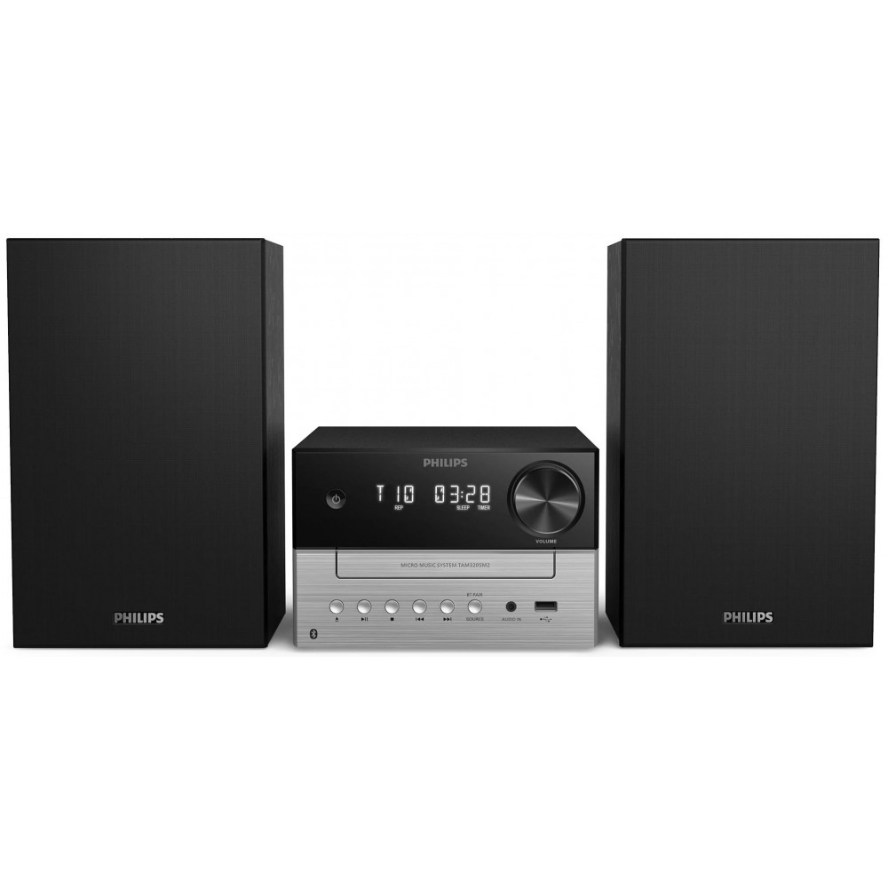 Мікросистема Philips TAM3205M2 20Вт, FM, CD, USB, Audio-in, Wireless