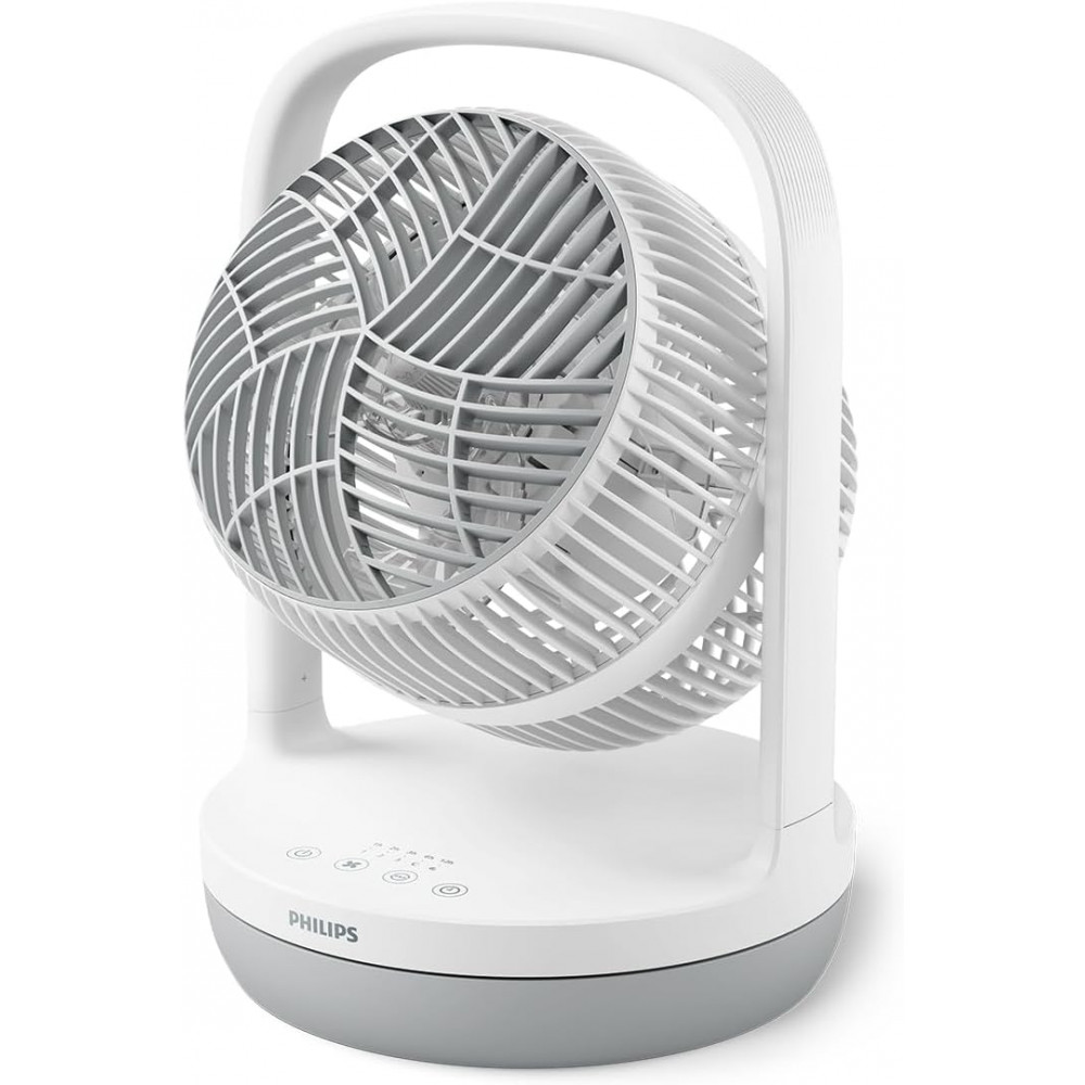 Вентилятор Philips настільний Series 2000, 22см, 24Вт, таймер, поворот 180, білий