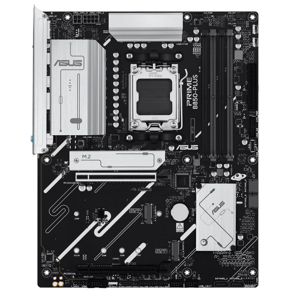 Материнcька плата ASUS PRIME B850-PLUS-CSM sAM5 B850 4xDDR5 M.2 HDMI DP ATX CSM