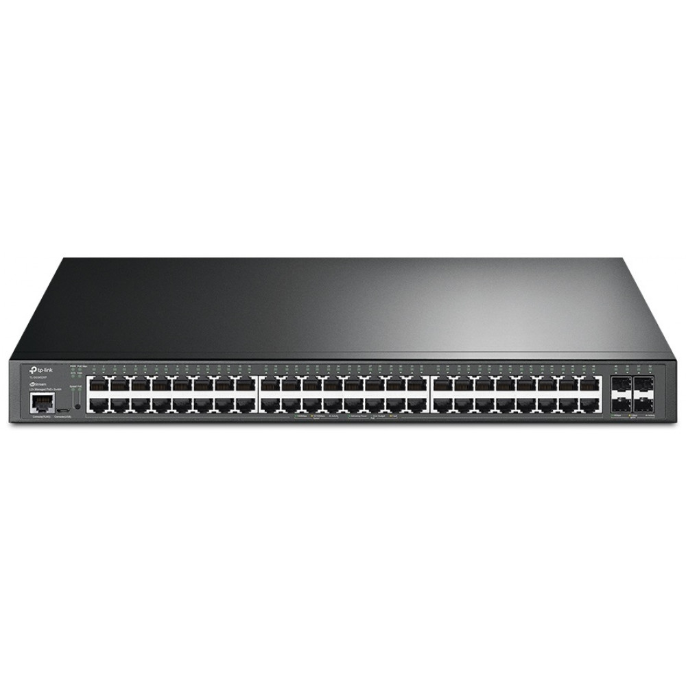 Комутатор TP-LINK SG3452XP 48xGE (48xPoE), 4xSFP+, 500Вт, Керований L2