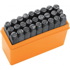 Літери для штампування Tolsen, набір 27шт, латинські літери, 6х62мм, HRC 48-52