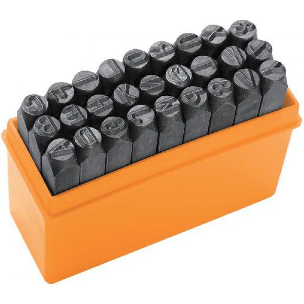 Літери для штампування Tolsen, набір 27шт, латинські літери, 3х57мм, HRC 48-52