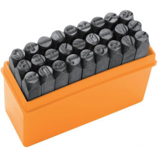 Літери для штампування Tolsen, набір 27шт, латинські літери, 3х57мм, HRC 48-52