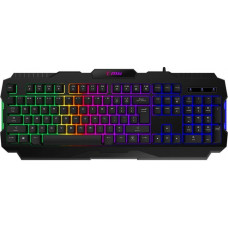 Клавіатура мембранна MSI FORGE GK100 104key, USB-A, EN/UKR/RU, ColorLED, чорний