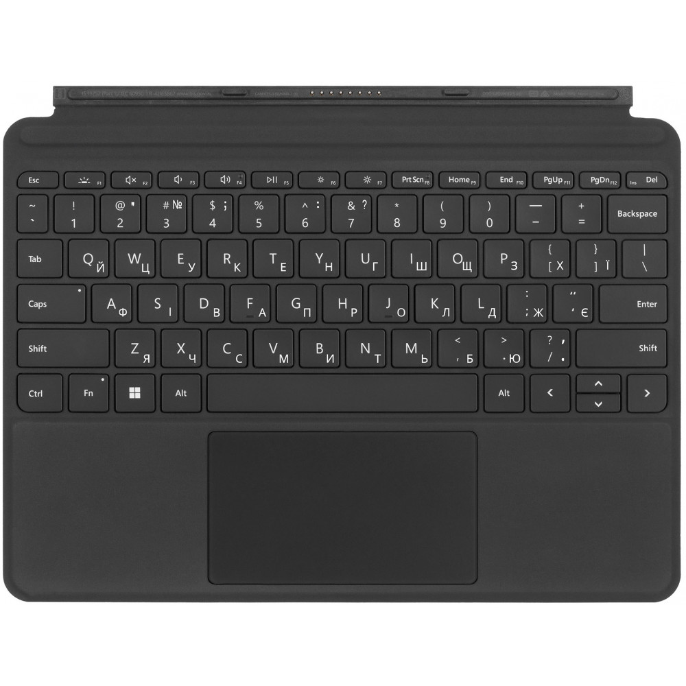 Клавіатура для планшета Microsoft Surface Go 4 Type Cover, UKR/ENG, чорна