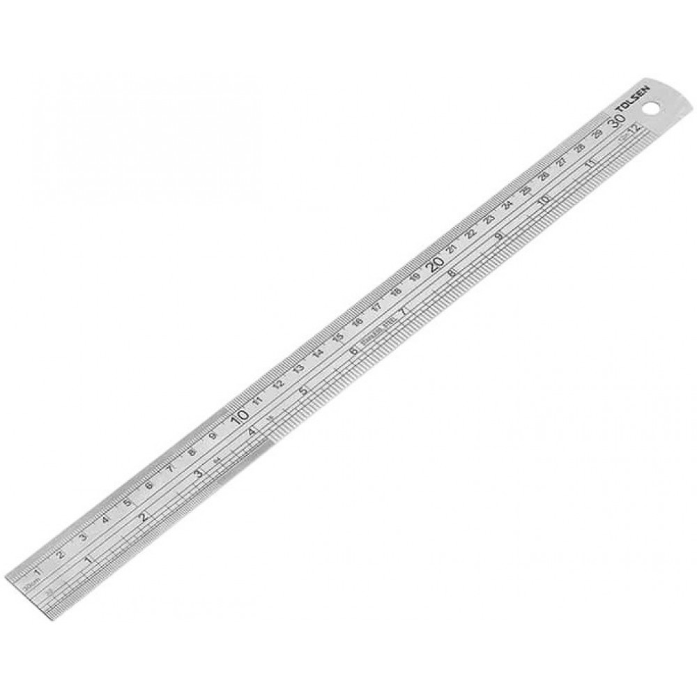 Лінійка Tolsen, нержавіюча сталь, 300мм