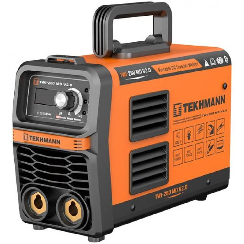 Зварювальний апарат інверторний Tekhmann TWI-260 MD v2.0 140А 5.8кВа 170-270В 4кг