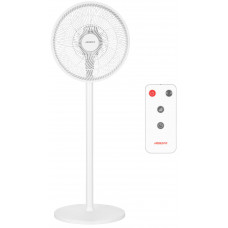 Вентилятор ARDESTO FN-B1140R підлоговий, 40см, 55Вт, ел. кер-ня, дисплей, таймер, пульт ДК, опора кругла, білий